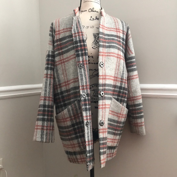 Jolt Jackets & Blazers - LIGHT COAT JACKET scottish pattern in light colors